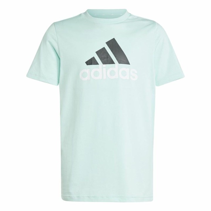 Camiseta de Manga Corta Infantil Adidas U Bl 2 Aguamarina
