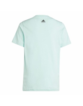 Maglia a Maniche Corte per Bambini Adidas U Bl 2 Acquamarina