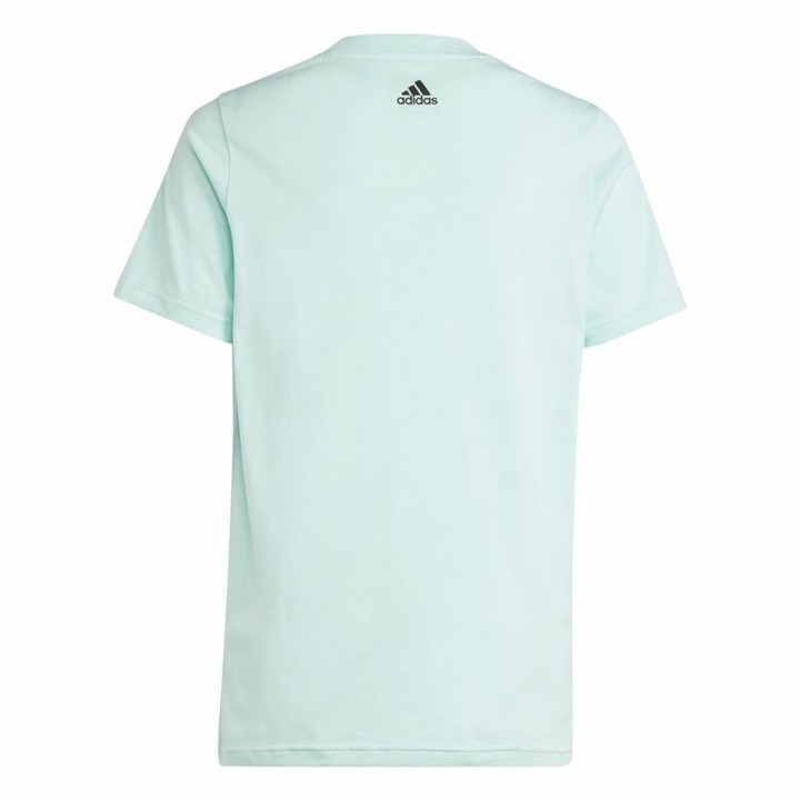 Maglia a Maniche Corte per Bambini Adidas U Bl 2 Acquamarina