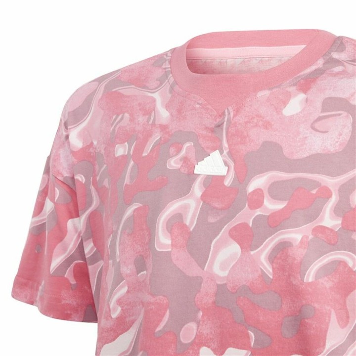 Børne Kortærmet T-shirt Adidas Jg Fi Aop Pink