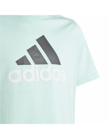 Maglia a Maniche Corte per Bambini Adidas U Bl 2 Acquamarina
