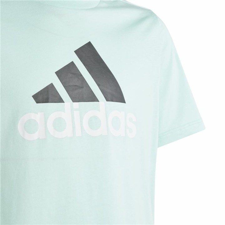 Kurzarm-T-Shirt für Kinder Adidas U Bl 2 Aquamarin
