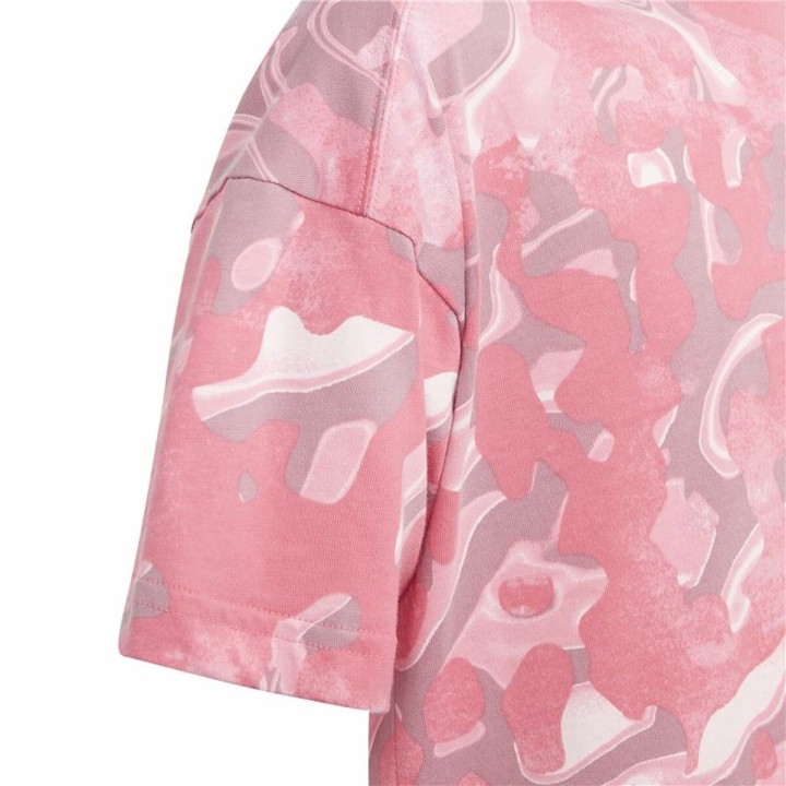 T shirt à manches courtes Enfant Adidas Jg Fi Aop Rose