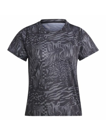 T-shirt à manches courtes femme Adidas Ri 3B Aop Noir