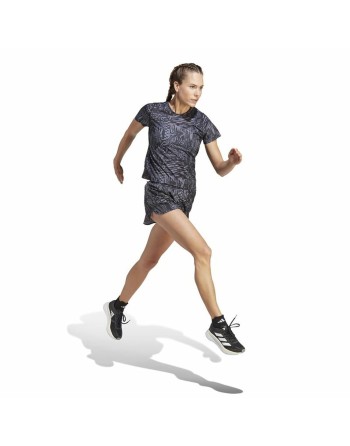 Maglia a Maniche Corte Donna Adidas Ri 3B Aop Nero