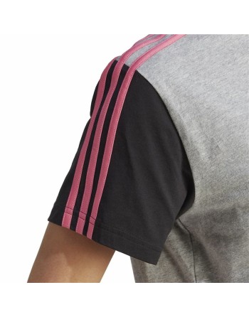 Maglia a Maniche Corte Donna Adidas 3S Cr Grigio