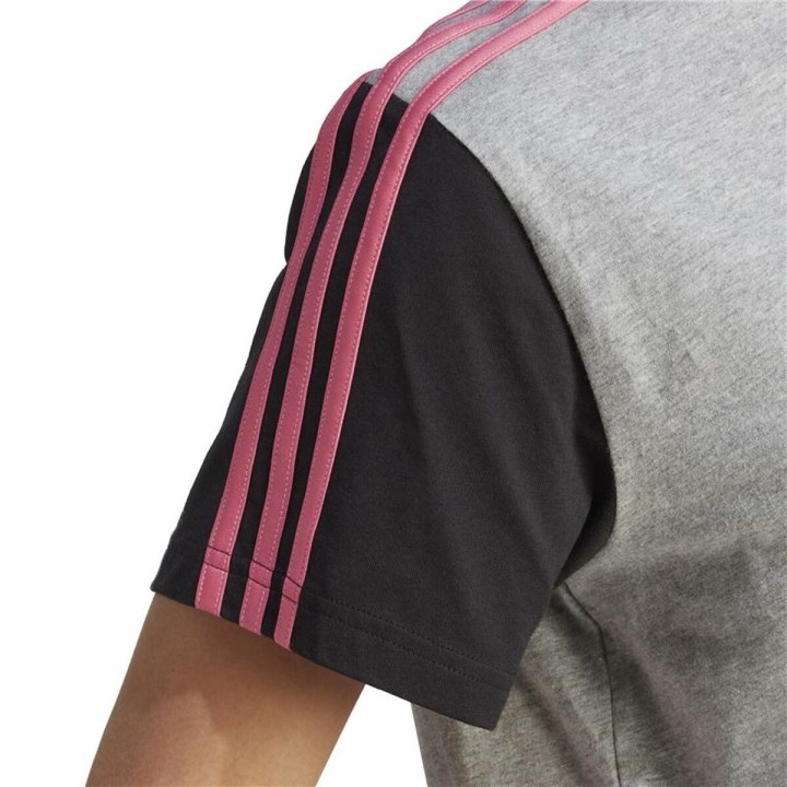 Kortærmet T-shirt til Kvinder Adidas 3S Cr Grå