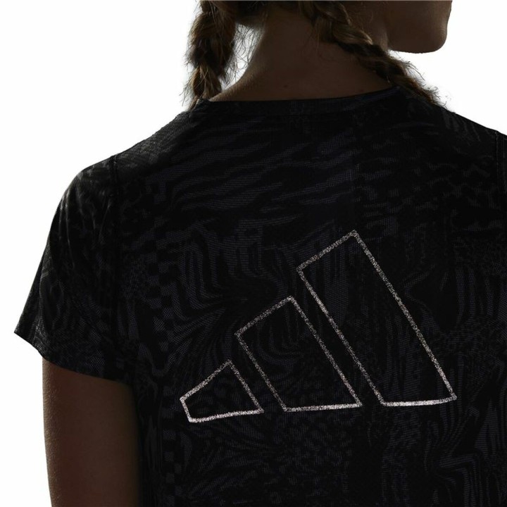 Damen Kurzarm-T-Shirt Adidas Ri 3B Aop Schwarz