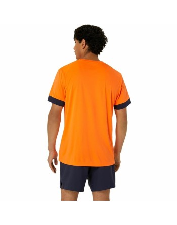 Maglia Sportiva a Maniche Corte Asics Court Ss Top Arancio Tennis