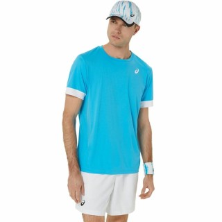 Kortærmet Sport T-shirt Asics Court Ss Top Himmelblå Tovtrækning