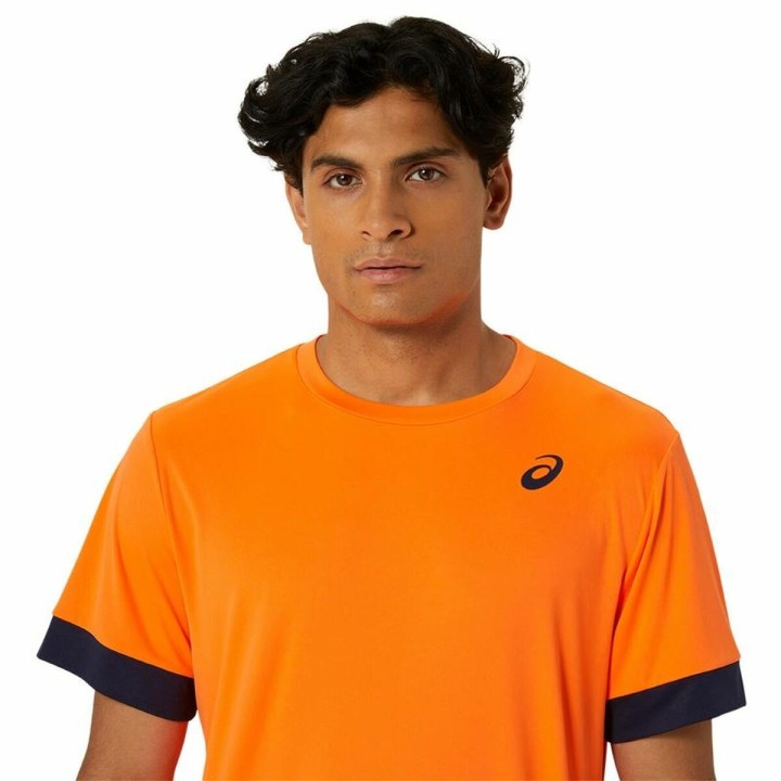 Camiseta Deportiva de Manga Corta Asics Court Ss Top Naranja Tenis