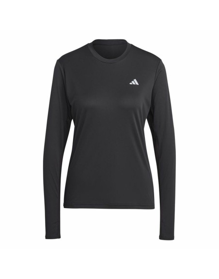 Maglia a maniche lunghe da donna Adidas Run It Nero