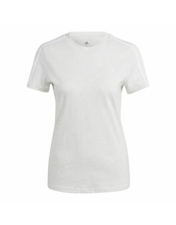 Maglia a Maniche Corte Donna Adidas 3S Bianco