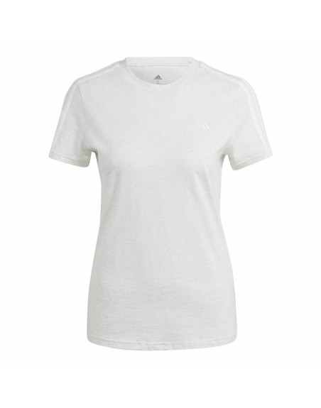 Maglia a Maniche Corte Donna Adidas 3S Bianco