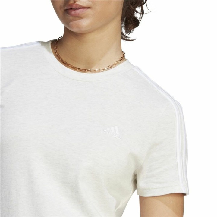 Damen Kurzarm-T-Shirt Adidas 3S Weiß