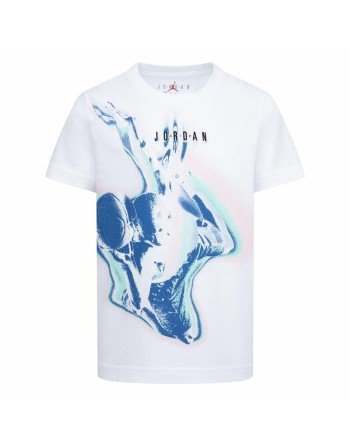 Child's Short Sleeve T-Shirt Jordan White