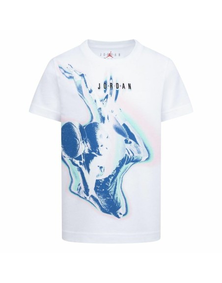 Maglia a Maniche Corte per Bambini Jordan Bianco