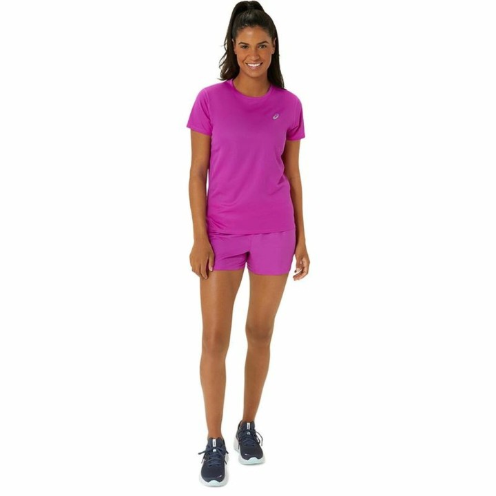 Camiseta de Manga Corta Mujer Asics Core Ss Top Rosa Fucsia