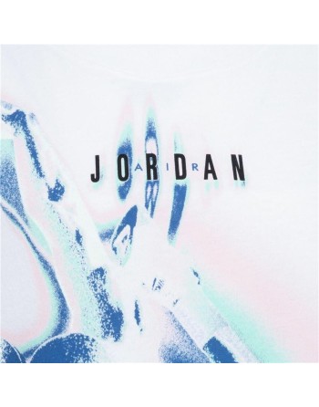 Maglia a Maniche Corte per Bambini Jordan Bianco