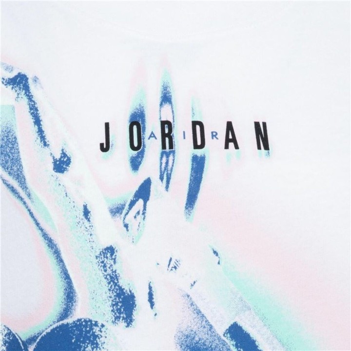 Maglia a Maniche Corte per Bambini Jordan Bianco