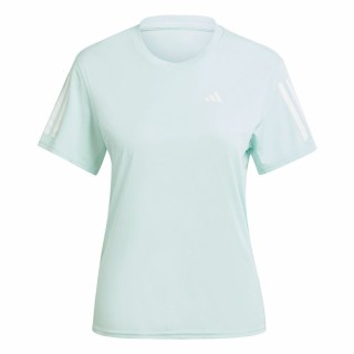 Kortærmet T-shirt til Kvinder Adidas Own The Run Akvamarin