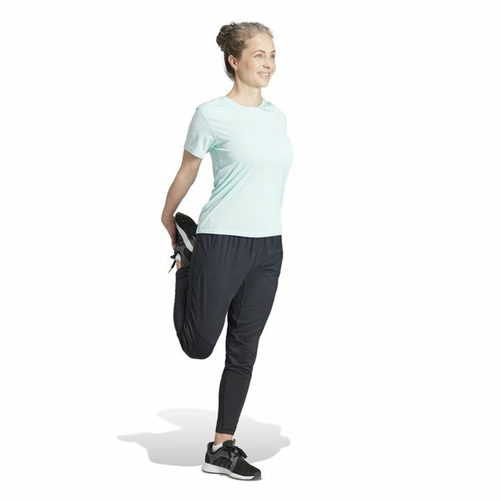Kortærmet T-shirt til Kvinder Adidas Own The Run Akvamarin