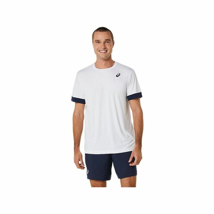 Maglia Sportiva a Maniche Corte Asics Court Bianco Tennis