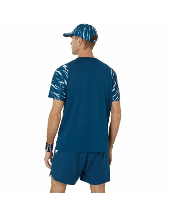 Maillot de Corps de Sport à Manches Coupe Asics Game Ss Top Bleu Tennis