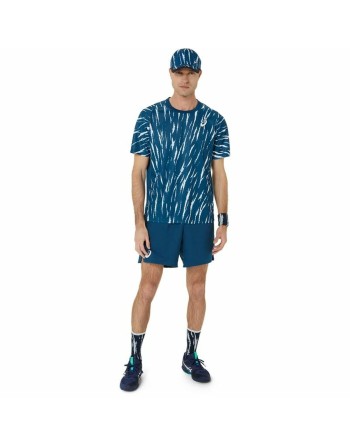 Maillot de Corps de Sport à Manches Coupe Asics Game Ss Top Bleu Tennis
