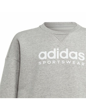 Sudadera sin Capucha Niña Adidas All Szn Crew Gris