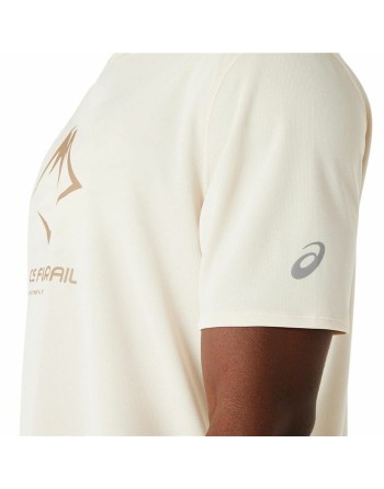 Kurzarm-T-Shirt Asics Fujitrail Logo Ss Top Beige