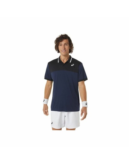 Polo a Maniche Corte Uomo Asics Court Blu Marino