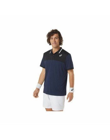 Polo de Manga Corta Hombre Asics Court Azul marino