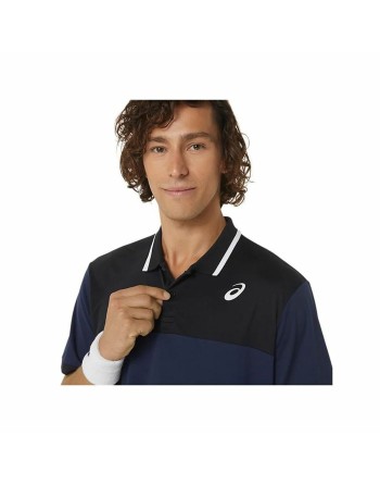 Polo de Manga Corta Hombre Asics Court Azul marino