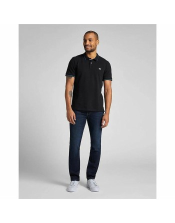 Kurzarm Poloshirt Lee Schwarz