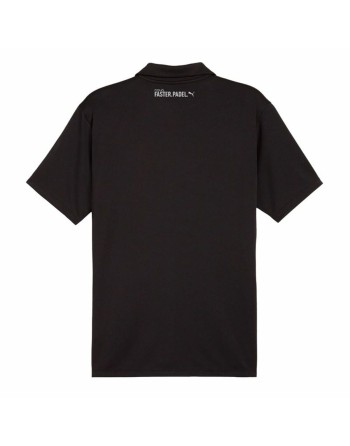 Polo a Maniche Corte Puma Individual Padel Nero