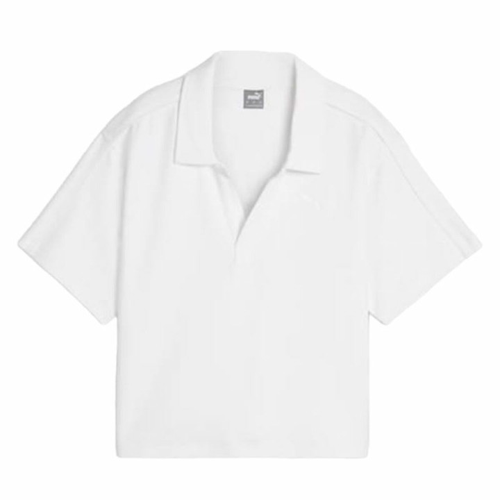 Polo de Manga Corta Mujer Puma HER Blanco Multicolor