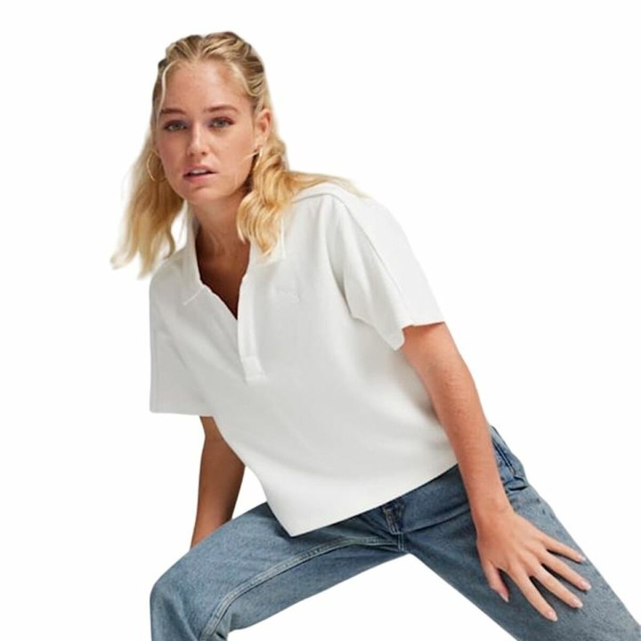 Polo a Maniche Corte Donna Puma HER Bianco Multicolore