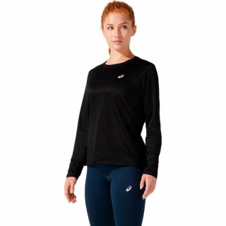 Langærmet Trøje til Kvinder Asics Core LS Sort