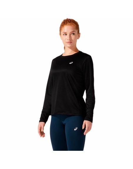 Damen Langarm-Hemd Asics Core LS Schwarz