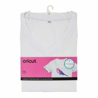 T-shirt, der kan tilpasses til skæreplotter Cricut Women's Hvid Dame