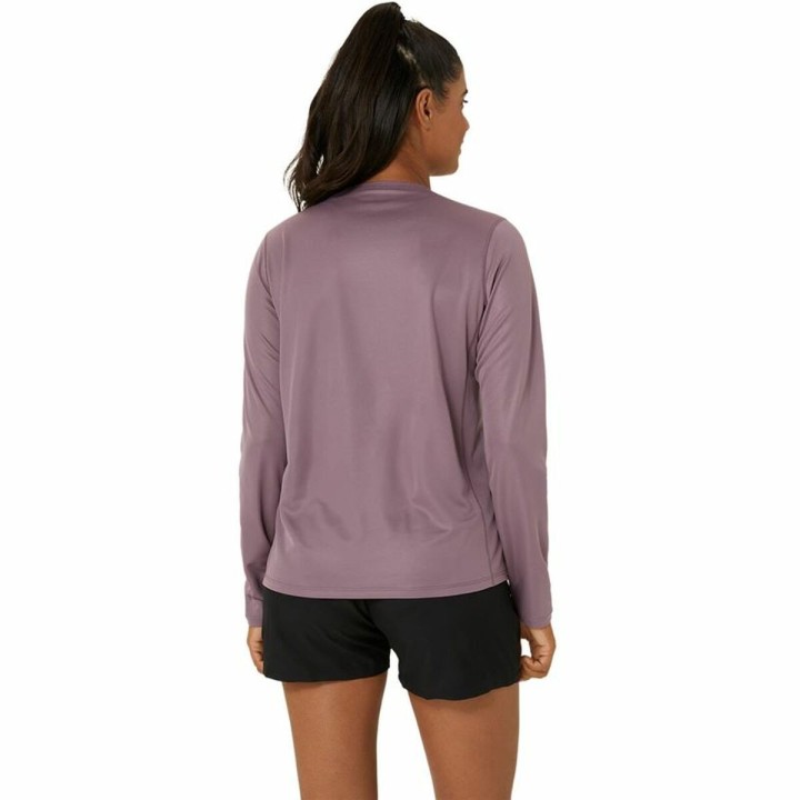 Camicia a Maniche Lunghe Donna Asics Core Ls Top Rosa Prugna
