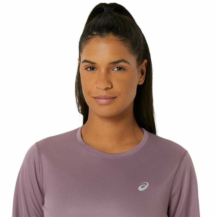 Camicia a Maniche Lunghe Donna Asics Core Ls Top Rosa Prugna