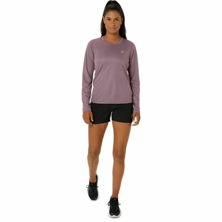 Camicia a Maniche Lunghe Donna Asics Core Ls Top Rosa Prugna