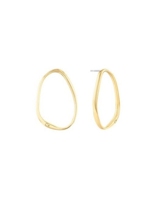 Boucles d´oreilles Femme Calvin Klein SCULPTURAL Acier inoxydable Doré