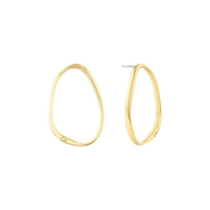 Pendientes Mujer Calvin Klein SCULPTURAL Acero Inoxidable Dorado