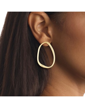 Boucles d´oreilles Femme Calvin Klein SCULPTURAL Acier inoxydable Doré