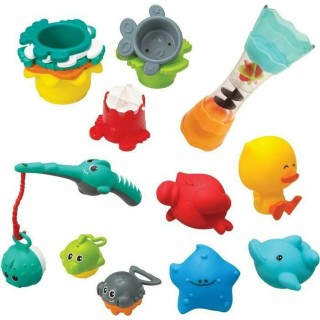 Sæt med legetøj til badeværelset Infantino Bath Set 17 Dele akvatisk