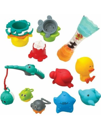 Ensemble de Jouets pour la Salle de Bain Infantino Bath Set 17 Pièces aquatique