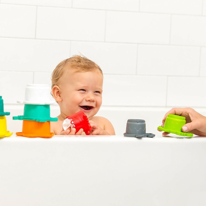 Sæt med legetøj til badeværelset Infantino Bath Set 17 Dele akvatisk